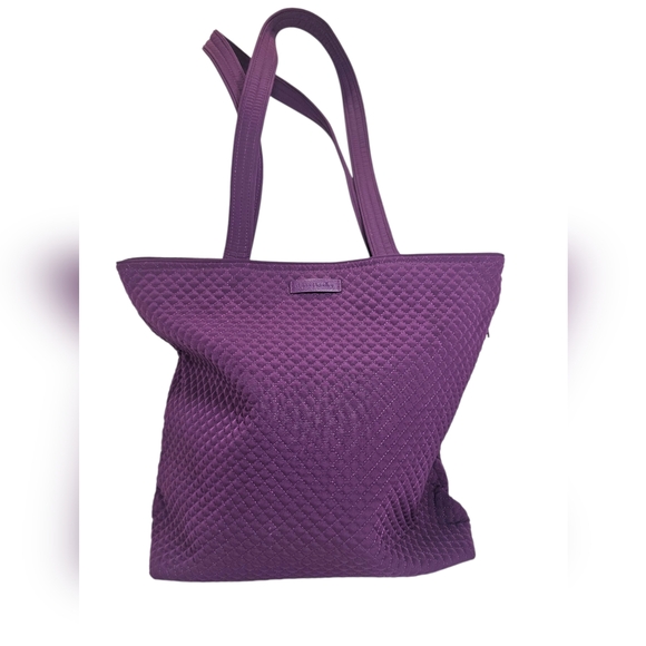 Vera Bradley Handbags - Vera Bradley Deep Purple Quilted Tote Bag